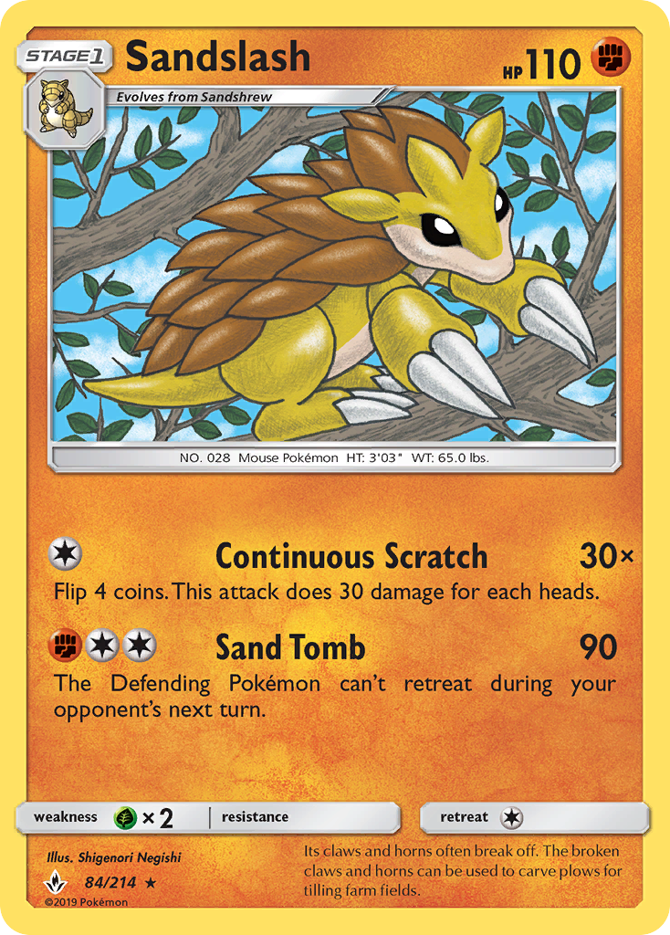 Unbroken Bonds Sandslash #84/214